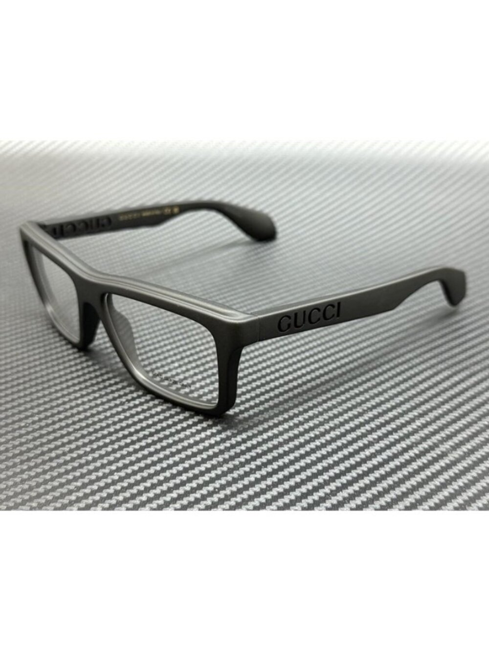 New Gucci Men Matte Black Eyeglasses 55-16-145